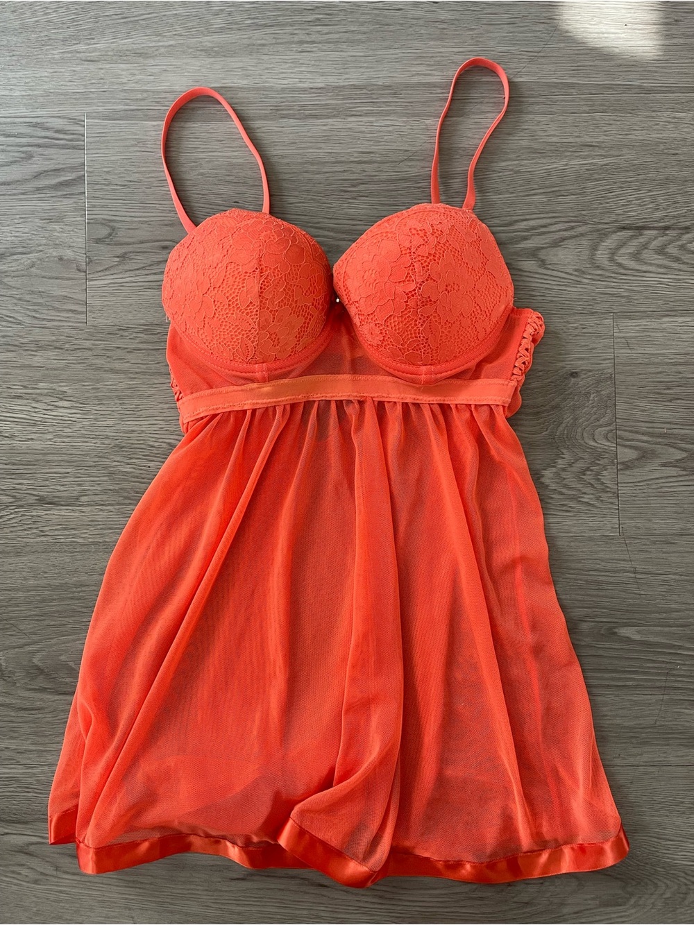 Babydoll lace lingerie dress